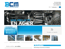 Tablet Screenshot of bcm-charpente.fr